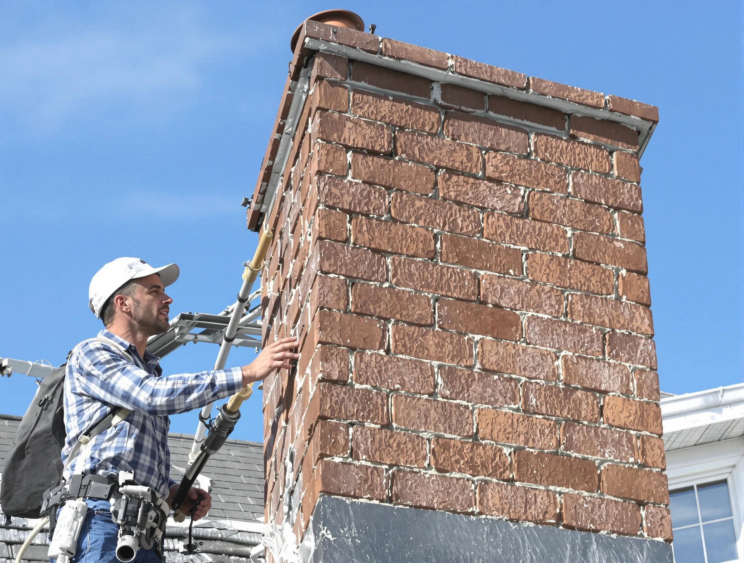Brickwork for a chimney rebuild by Richmond Chimney Sweep in Richmond, VA