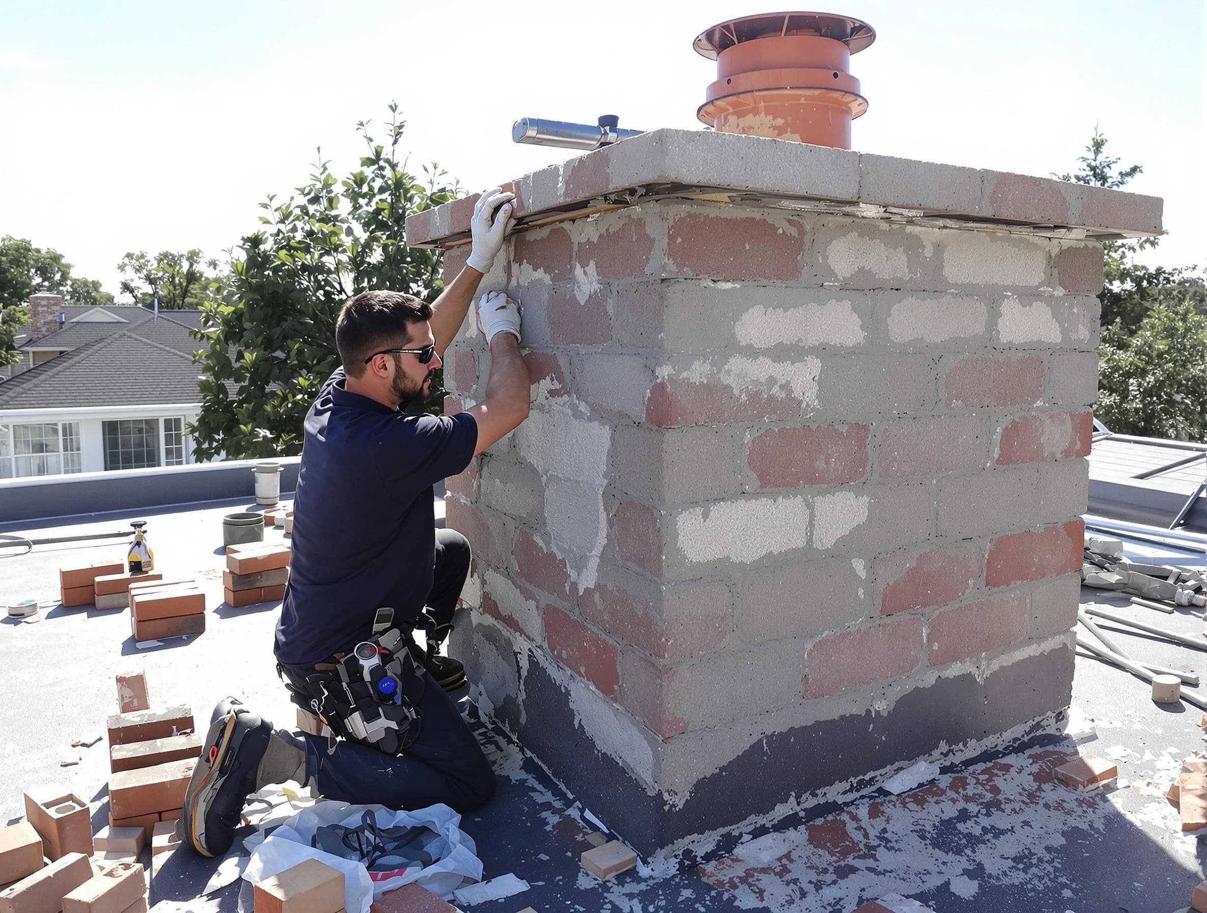 Advanced chimney repair process by Richmond Chimney Sweep in Richmond, VA