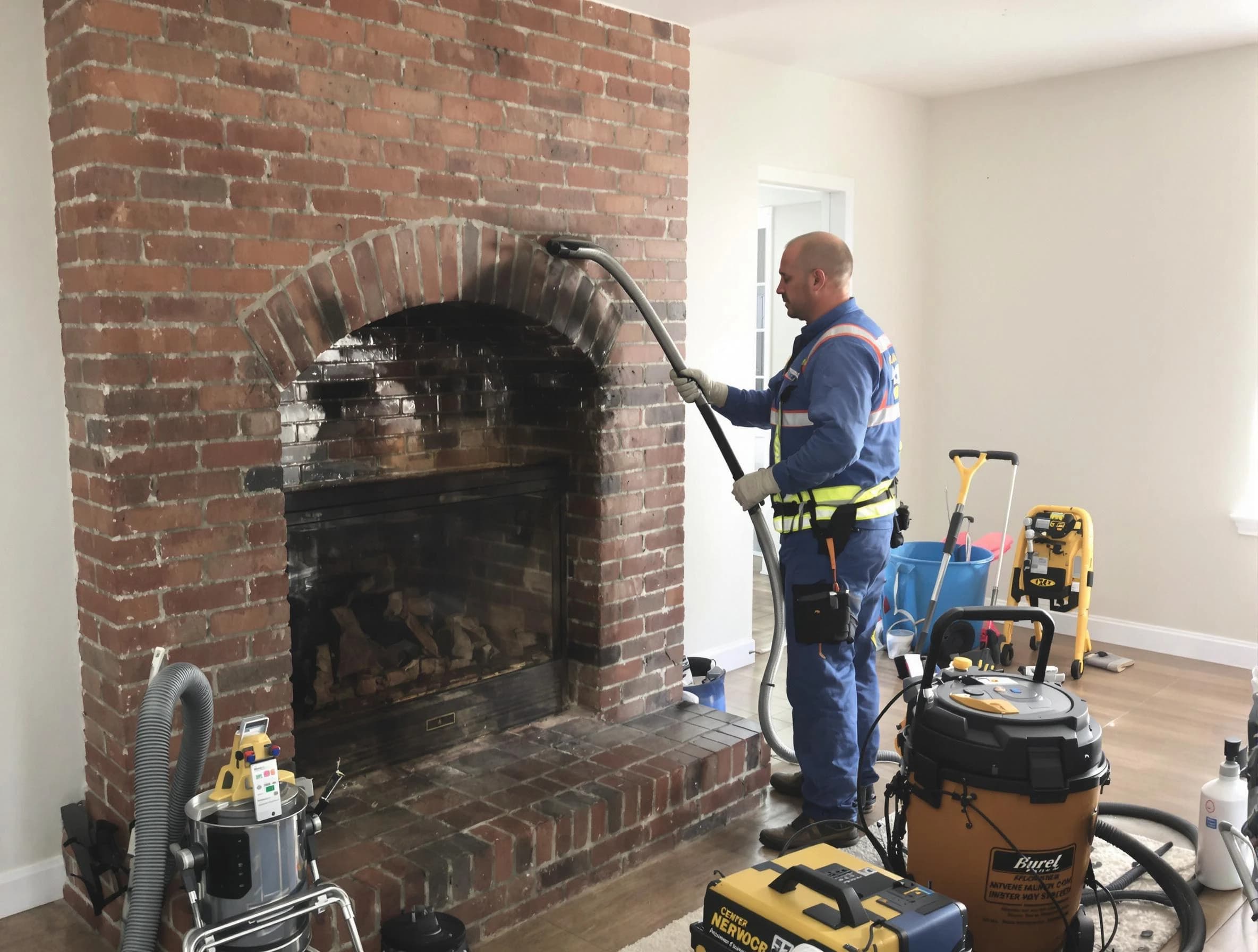 Richmond Chimney Sweep expert performing detailed chimney sweep in Richmond, VA