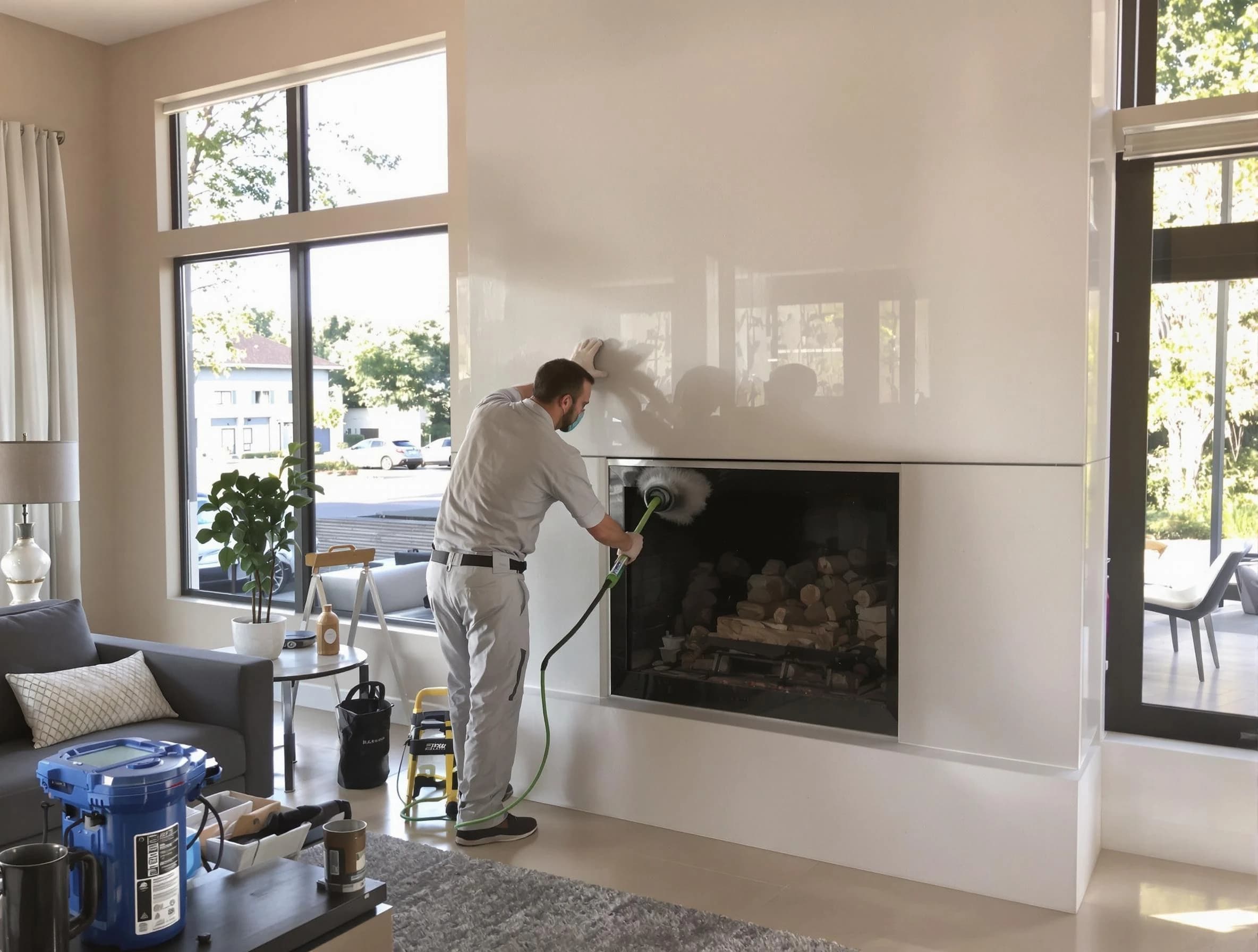 Richmond Chimney Sweep performing thorough soot removal in Richmond, VA