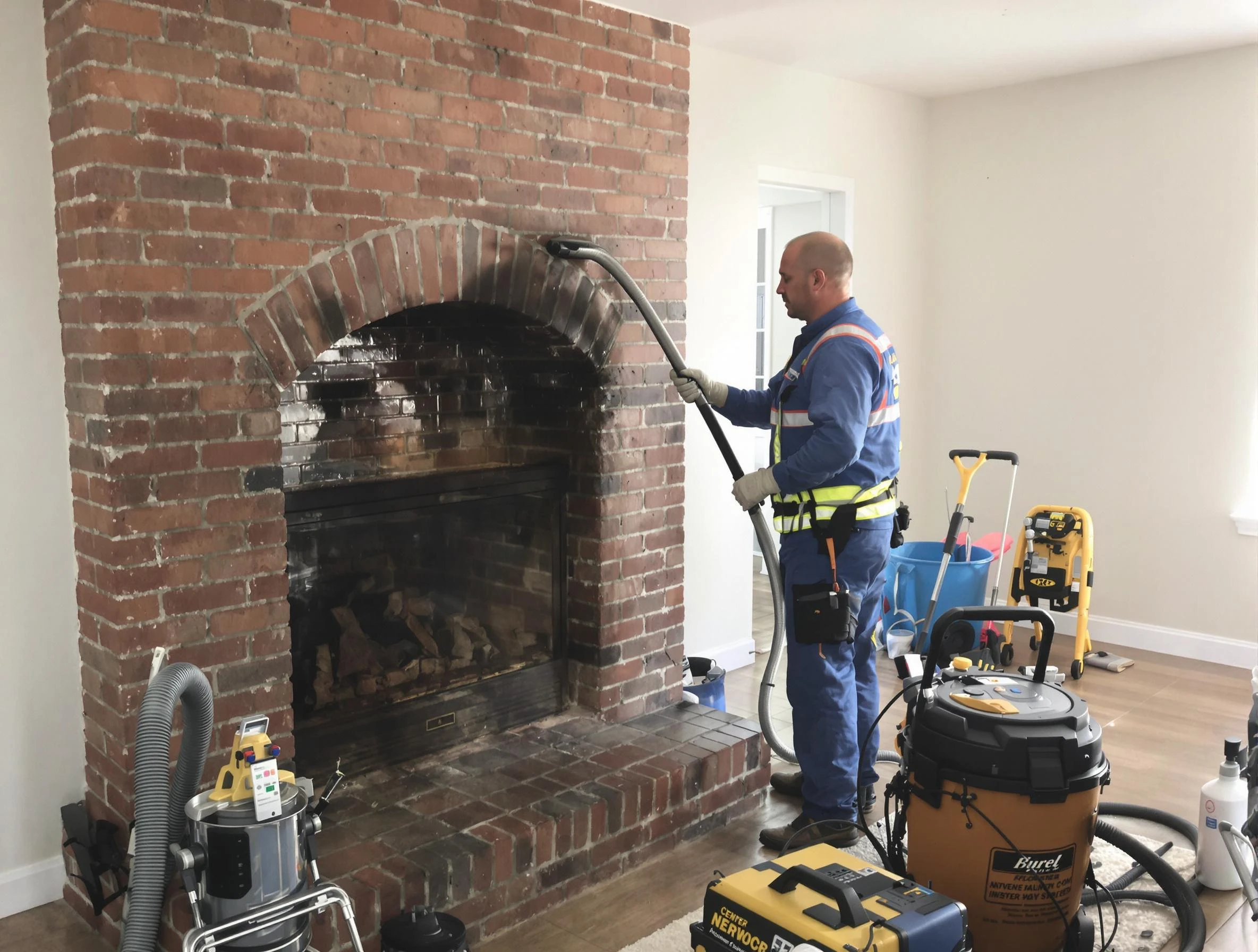 Richmond Chimney Sweep expert performing detailed chimney sweep in Richmond, VA